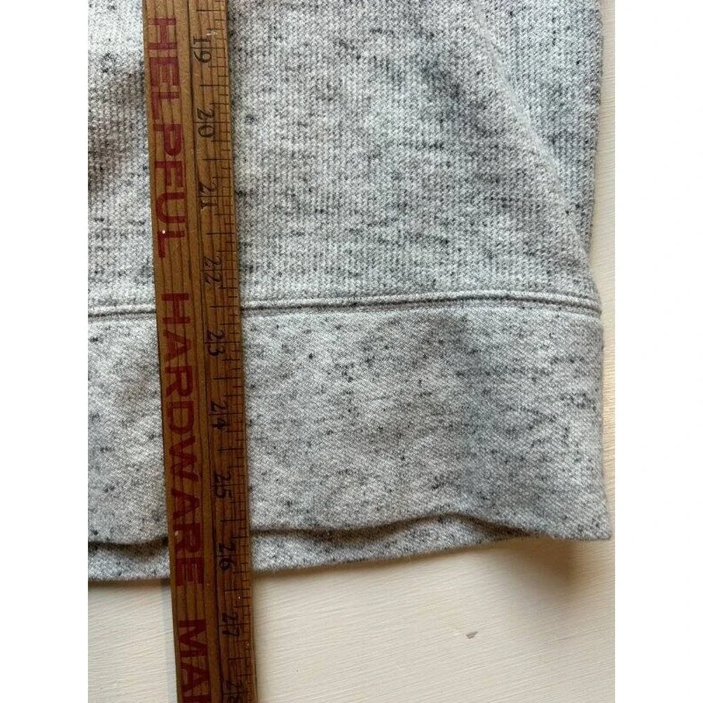 Banana Republic Gray Textured Heather Print Raglan Sweatshirt Mens Size XL